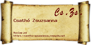 Csathó Zsuzsanna névjegykártya