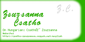 zsuzsanna csatho business card